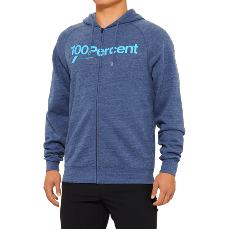 100% KERV ZIP HOODIE FLEECE HEATHER - DRIVEN Canada's Powersports 20063 - 00001