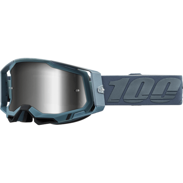 100% RACECRAFT 2 GOGGLE BATTLESHIP MIRROR SILVER LENS (50010 - 00017) - DRIVEN Canada's Powersports 19626102304650010 - 00017