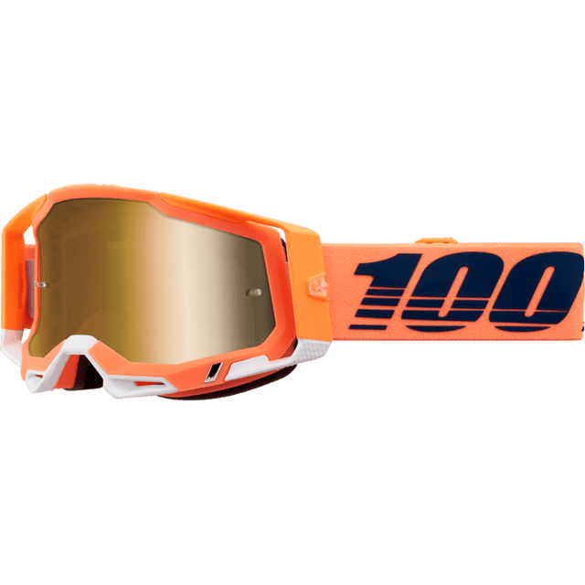 100% RACECRAFT 2 GOGGLE CORAL MIRROR TRUE GOLD LENS (50010 - 00018) - DRIVEN Canada's Powersports 19626102309150010 - 00018