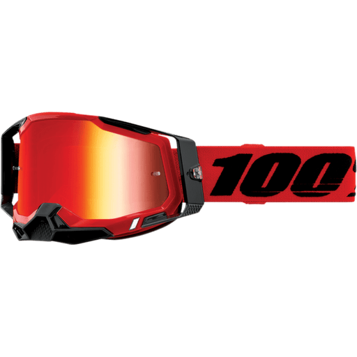 100% RACECRAFT 2 GOGGLE - MIRROR RED LENS - Driven Powersports Inc.19626100170950010-00003
