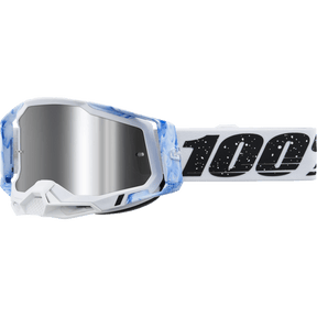 100% RACECRAFT 2 GOGGLE MIXOS MIRROR SILVER FLASH LENS (50010 - 00020) - DRIVEN Canada's Powersports 19626102308450010 - 00020