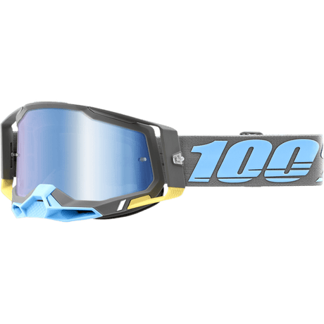 100% RACECRAFT 2 GOGGLE TRINIDAD MIRROR BLUE LENS (50010 - 00008) - DRIVEN Canada's Powersports 19626100174750010 - 00008