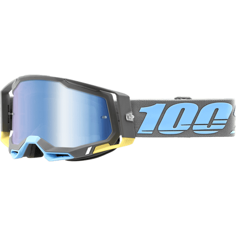 100% RACECRAFT 2 GOGGLE TRINIDAD MIRROR BLUE LENS (50010 - 00008) - DRIVEN Canada's Powersports 19626100174750010 - 00008