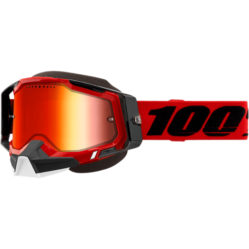100% RACECRAFT 2 SNOWMOBILE GOGGLE - MIRROR RED LENS - Driven Powersports Inc.19626100186050012-00003