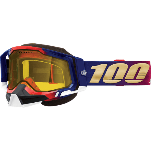 100% RACECRAFT 2 SNOWMOBILE GOGGLE UNITED - YELLOW LENS - Driven Powersports Inc.19626100182250011-00006