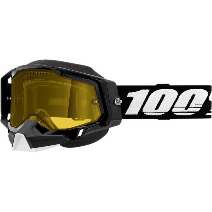 100% RACECRAFT 2 SNOWMOBILE GOGGLE - YELLOW LENS - Driven Powersports Inc.19626100178550011-00001