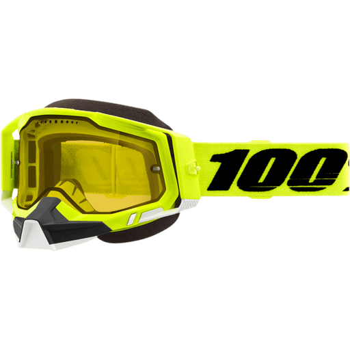 100% RACECRAFT 2 SNOWMOBILE GOGGLE - YELLOW LENS - Driven Powersports Inc.19626100183950011-00004