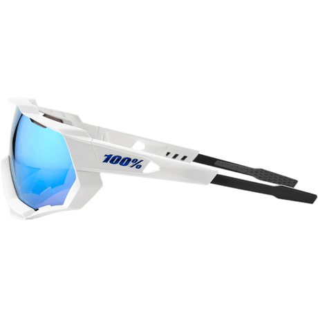 100% SPEEDTRAP MATTE WHITE W/HIPER ICEBERG LENS - DRIVEN Canada's Powersports 84126917843360012 - 00003