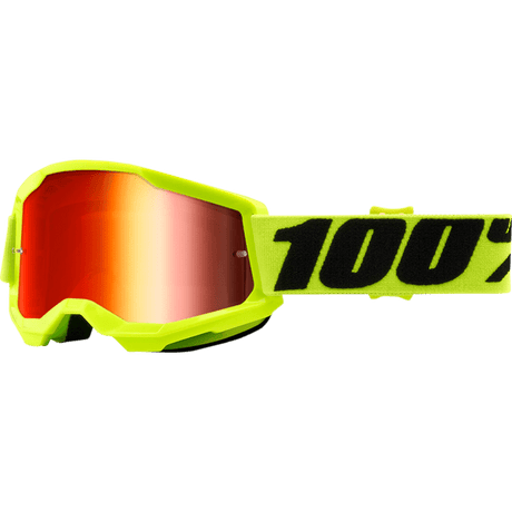 100% STRATA 2 YOUTH GOGGLE MIRROR RED LENS - DRIVEN Canada's Powersports 19626100224950032 - 00003