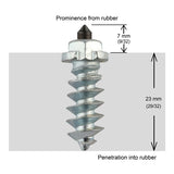 IGRIP SCREW STUDS 25MM 100QTY (SS-25100R) - Driven Powersports