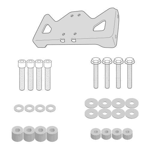 GIVI 1152KIT Adapter Kit for PLX1152, fits Honda CB500F