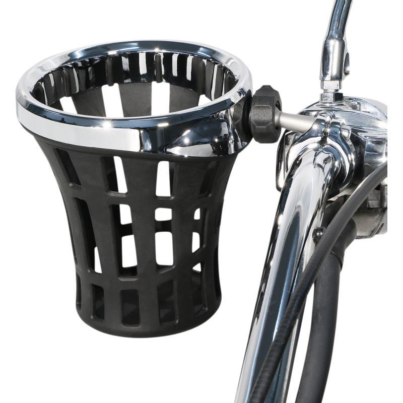 CIRO LLC Big Ass Drink Holder, Chrome, 1 1/4" Clamp, Chrome Front - Driven Powersports