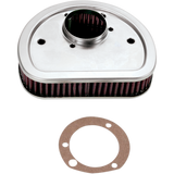 K & N 99-13 TWIN CAM/01-12 SOFTAIL AIR FILTER 3/4 Front - Driven Powersports