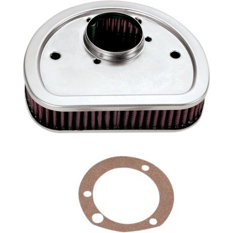 K & N 99-13 TWIN CAM/01-12 SOFTAIL AIR FILTER 3/4 Front - Driven Powersports