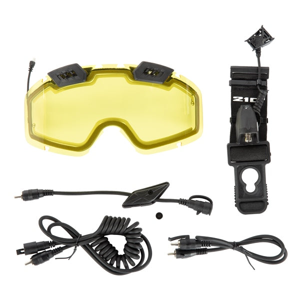 CKX Electric 210° Goggles Lens with Adjustable Ventilation & Accessories Yellow 210° - Driven Powersports