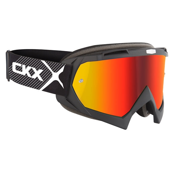 CKX Assault Goggles with Tear-off Pins, Summer Matte Black Revo red - Driven Powersports
