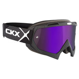 CKX Assault Goggles with Tear-off Pins, Summer Matte Black Purple, Smoke - Driven Powersports
