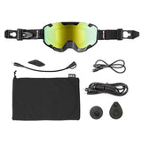 CKX Insulated Electric 210° Goggles for Trail 210 Trail Matte Black Mirror gold - Driven Powersports