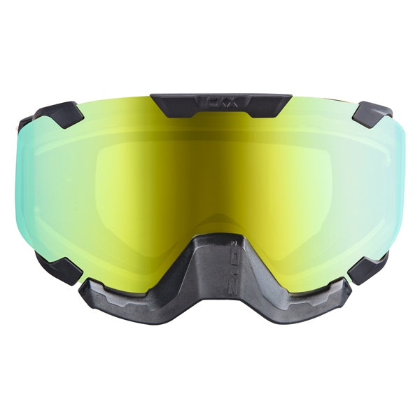 CKX Insulated Electric 210° Goggles for Trail 210 Trail Matte Black Mirror gold - Driven Powersports