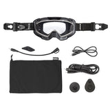 CKX Insulated Electric 210° Goggles for Trail 210 Trail Matte Black Clear - Driven Powersports