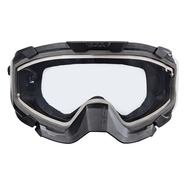 CKX Insulated Electric 210° Goggles for Trail 210 Trail Matte Black Clear - Driven Powersports