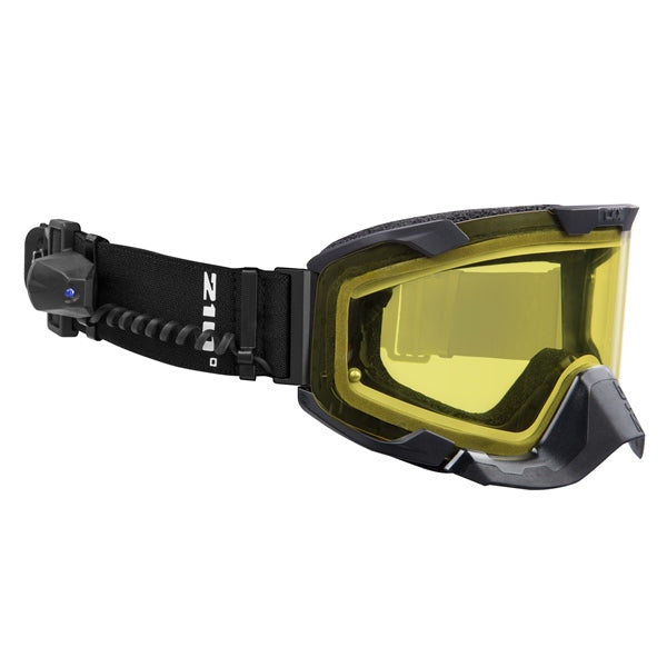 CKX Insulated Electric 210° Goggles for Trail 210 Trail Matte Black Yellow - Driven Powersports
