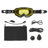 CKX Insulated Electric 210° Goggles for Trail 210 Trail Matte Black Yellow - Driven Powersports
