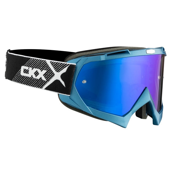 CKX Assault Goggles with Tear-off Pins, Summer Marine Mirror blue - Driven Powersports