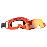 CKX Apex Goggle Orange/Red Double REVO RED MIRROR/Smoke - Driven Powersports