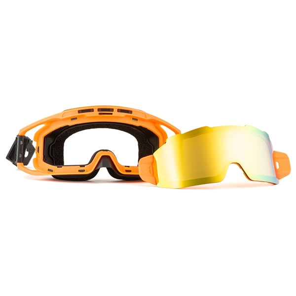 CKX Apex Goggle Black/Orange Double REVO ORANGE MIRROR/AMBRÉE - Driven Powersports