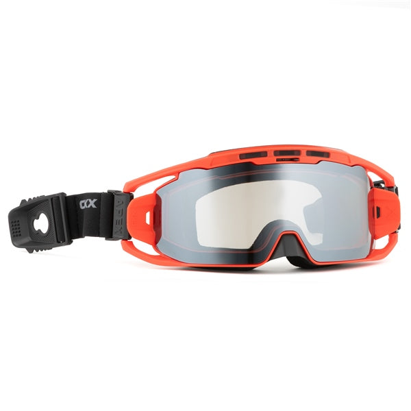 CKX Apex Goggle Black/Red Double Revo silver mirror/Smoke - Driven Powersports