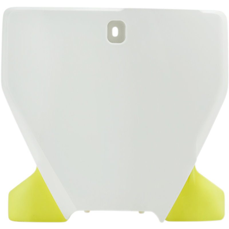 ACERBIS PLATE FRT# HUS White/Yellow Front - Driven Powersports
