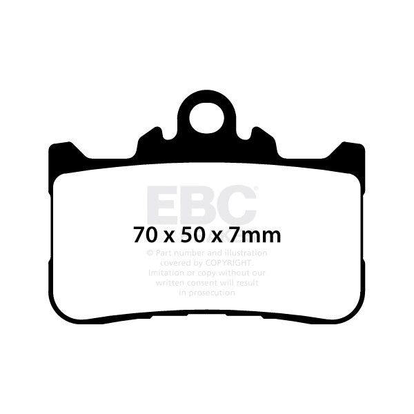 EBC FA759HH BRAKE PAD FT/LF HUSQV (FA759HH) - Driven Powersports