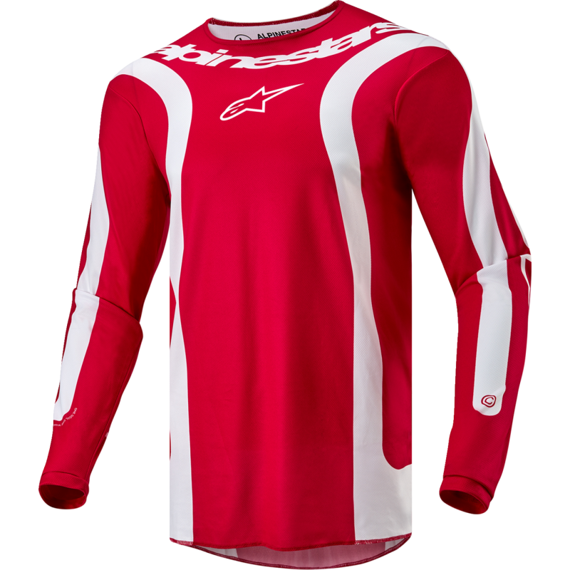 ALPINESTARS JERSEY F-LURV Red/White Front - Driven Powersports