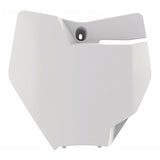 POLISPORT NUMBER PLATE 85SX 18 OEM White - Driven Powersports