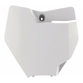 POLISPORT NUMBER PLATE 85SX 18 OEM White - Driven Powersports