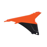 POLISPORT ORANGE_NOIR AIRBOX COVERS KTM 450 SX- F *PART W/ GLOSSY FINISH (8455100004) - Driven Powersports