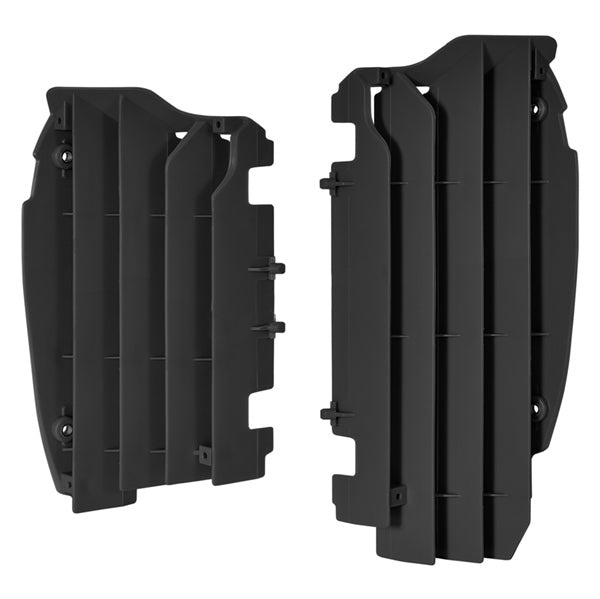 POLISPORT RADIATOR LOUVERS KX450F (12-15) Black - Driven Powersports