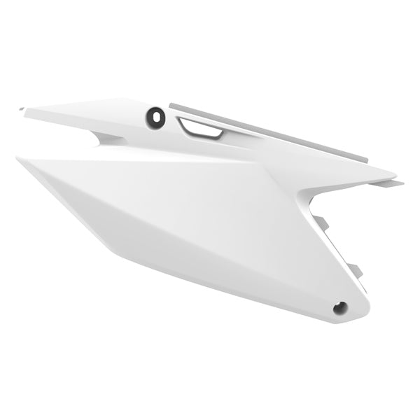 POLISPORT SIDE PAN REST SUZ RM125/250 01-08 White - Driven Powersports