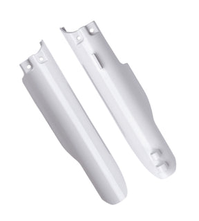 POLISPORT FORK PROTECTOR RM125-250 01-06. White - Driven Powersports