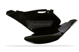 POLISPORT SIDE PANELS KX125-KX250 99-02. Black - Driven Powersports
