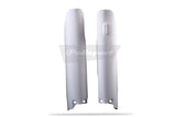 POLISPORT FORK PROTECTOR RM125/250 04-06/RMZ250 07-08. White - Driven Powersports