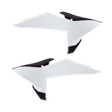 Polisport Radiator Scoop For Ktm White/Black - Driven Powersports