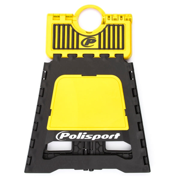 POLISPORT FOLDABLE BIKE STAND Black/Yellow - Driven Powersports