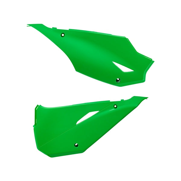 Polisport Side Panels For Kawasaki KX125/KX250/KX250F Green - Driven Powersports