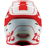 100% STATUS HELMET Topenga Red/White Back - Driven Powersports