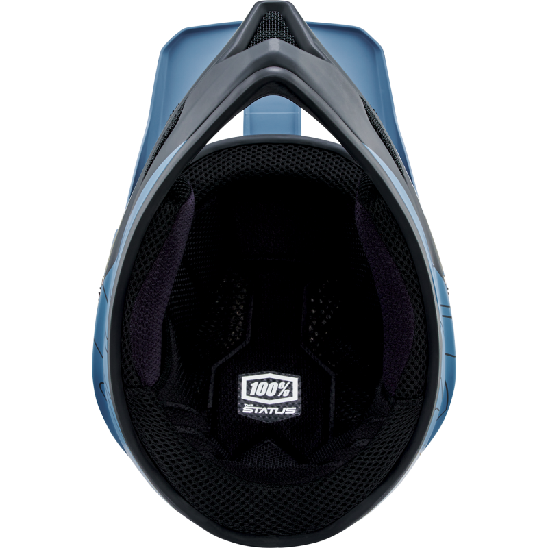 100% STATUS HELMET Drop/Steel Blue Bottom - Driven Powersports
