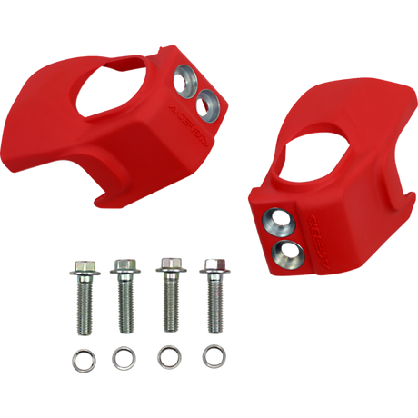 ACERBIS Fork Shoe Protectors BETA RR 2T 125-300, RR 4T 350-498, Red Front - Driven Powersports