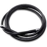 DRAG SPECIALTIES BLACK S/S BRAKE LINE 52" Front - Driven Powersports
