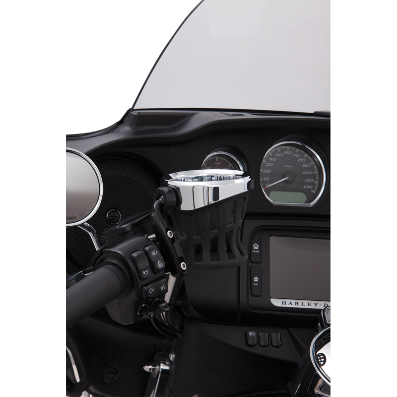 CIRO LLC Drink Holder 84-19 HD CLT/BRK MOUNT Black Application Shot - Driven Powersports